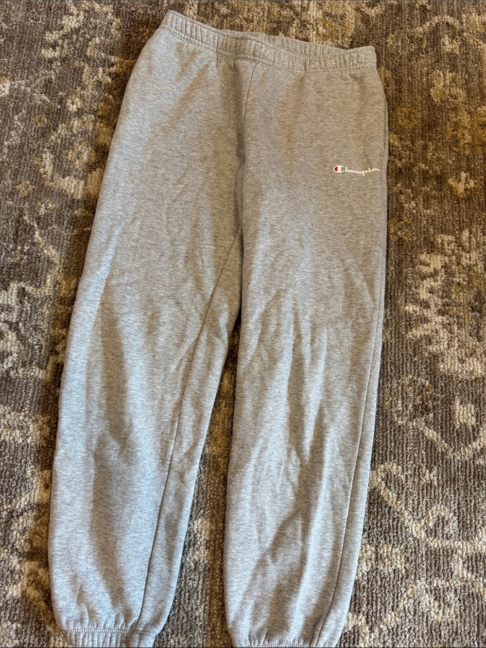 Champion Gray Sweat Joggers with Script Logo